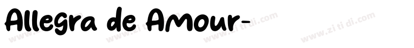 Allegra de Amour字体转换